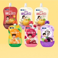 BEBECOOK Baby Kids Water Jelly Juice Pouch 100g 6Flavors