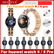 วัสดุ สแตนเลสสตีล สายนาฬิกา For huawei watch 4 pro สาย huawei watch 4 นาฬิกา สมาร์ทวอทช์ สายนาฬิกาข้