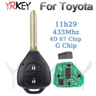 Car Remote Control Key for Toyota Corolla RAV4 Europe 2006 2007 2008 2009 2010 11H29 433Mhz ID67 Chi