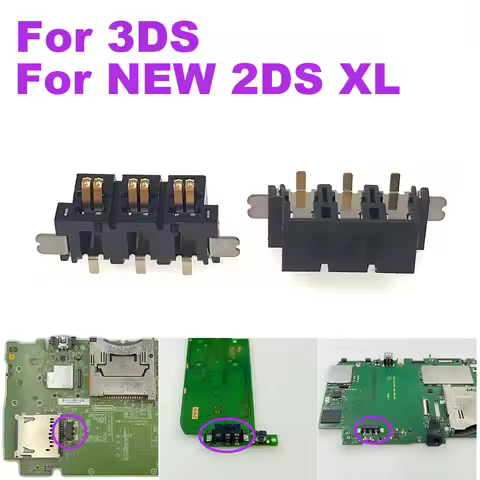 1-5Pcs Battery Terminl Connector Plugs For Nintendo 3DS NEW 2DS XL Replacement Battery Holder