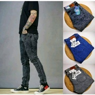 Ag STORE - slim fit men's long jeans snowblack snowblue - strecht men's jeans