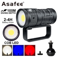 Asafee D10 18000LM Lumens Diving Flashligh Professional Underwater Super bright Photography Light Hi