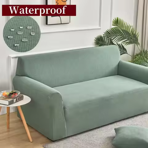 Waterproof Elastic Sofa Cover Corn Velvet Adjustable Stretch Slipcovers Corner Couch Covers 1/2/3/4 