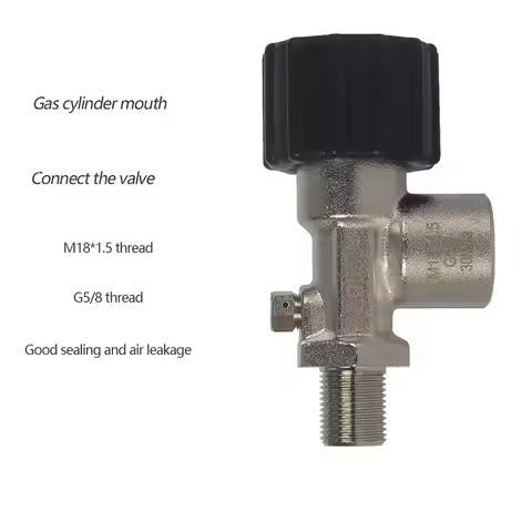Gas Cylinder Connection Valve Submersible Fire Gas Cylinder Port Connection Valve G5/8 M18*1.5 Threa