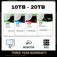 SkyHawk AI BarraCuda Ironwolf Exos HDD 10TB/12TB/14TB/16TB/18TB/20TB 7200RPM 7200rpm 256mb Hard Disk