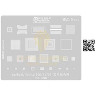 AMAO Special Plate Stencil Mold MAC5 Mac Macbook Pro A1706 A1707
