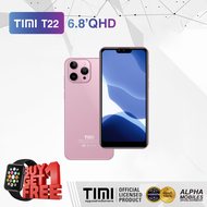 TIMI T22 (6+128GB) โทรศัพท์ Android 11 จอใหญ 6.8 นิ้ว เล่นได้2หน้าจอ แบตเตอรี่5500mAh กล้อง13MP ประกันศูนย์ไทย 12 เดือน