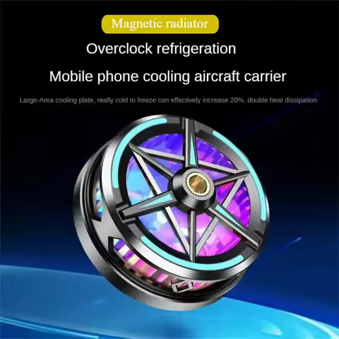 New S6 Mobile Phone Cooler Cooling Fan Magnetic Radiator For PUBG Phone Cooler System Cool Heat Sink