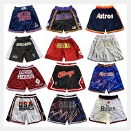 American Jersey Lakers Casual Men Women Street Wear Loose Retro Basketball Sports Shorts Street Wear