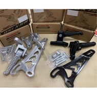 RS150 RSX150 WINNER X RACING REAR FOOTREST WITH EXHAUST BRACKET STAY BAR SET PEMIJAK KAKI BELAKANG R