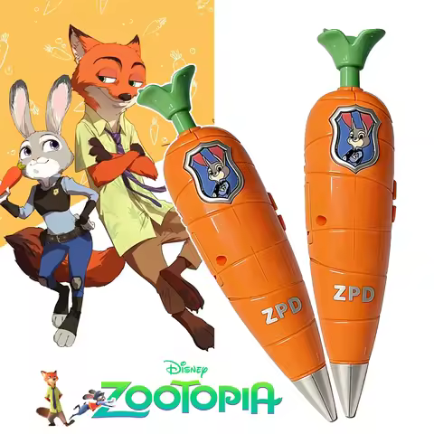 New Genuine Zootopia 2 Judy Carrot-Shaped 2-in-1 Voice Recorder Ballpoint Pen | 60-Second Recording