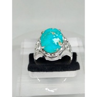 cincin Perak permata firus Iran asli
