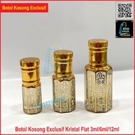 Btl Empty Crystal Flat Bottle 3ml/6ml/12ml Bottle Bottle