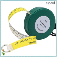 ESPOIR Tape Measure, 2 Meter 79 Inch Length Retractable Measuring Tape, Measurements PVC Soft Diamet