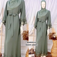 【TY-fashion]Jubah Abaya Dress MARSELLA : Baju Abaya Muslimah Jubah Hitam Putih Murah Muslim Fashion Dress Bridesmaid Ken