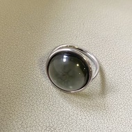 Calvin Klein ck black onyx ring | 簡約圓形黑色石戒指 ｜ modern minimalist