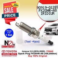 100,000KM Innova 2.0 (2015-2022) Spark Plug (FK20HR-A8) 90919-01287 TGN140 TOYOTA