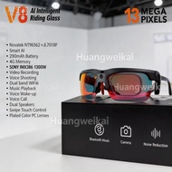 2026 latest V8 Wi-Fi 13mega pixels  New Smart Al Camera Glasses BlueTooth Glasses HD Call Smart Glas