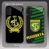 HK-65 Persebaya Glass KACA Casing for Samsung A14 A04S S21 FE A15 A35 A25 A24 A34 A54 A05S M15 A55 P