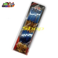 Titanium Spokes Gold 9x157 1 Set Front Wheel Cover WAVE MSX PCX FINO (Can Be Converted) For Rear Whe