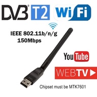 WIFI ADAPTER 150mbps DVB T2 Wifi Dongle Wifi Receiver for TV Box PC Laptop | Penyambung Internet Tanpa Wayar