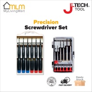 JETECH 6pcs Precision Screwdriver Set Philip Flat Gadget Screw Driver Set DIY Repair Tool Jam Spec P