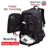 COD 50-80L Men's travel backpack for clothes 17 inch laptop backpack waterproof multi-purpose hiking