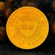 United States 1849 5 Dollars Half Eagle Coin Silver Dollar Foreign Commemorative Coin Crafts Collect