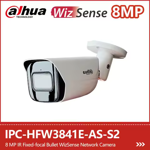 Dahua 8MP 4K IR Bullet IP Camera Human&Vehicle Detection Built-in Mic PoE IP67 Security Protection C