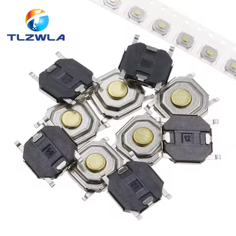 100PCS 4X4X1.5MM SMD Tactile Tact Push Button Micro Switch 4*4*1.5mm Push Button Copper Head Keys Bu