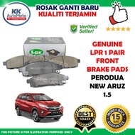 Perodua New Aruz 1.5 - Genuine LPR 1 Pair Front Brake Pads Set Brek Pad Hadapan Sepasang - 05PA427