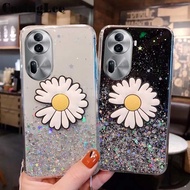 Phone Case for Oppo Reno11 Pro 11F Back Cover Starry Sky Cartoon Chrysanthemum Pattern Soft Rubber for Oppo Reno 11F 11 Pro Cover Cases