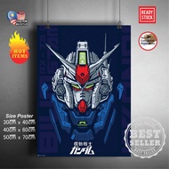(Ready Stock) Mobile suit Gundam 144 RX-78-2 / RX78-2 / RX78 2 Gundam wall poster sticker deco poste