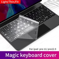 Suitable for magic keyboard film 2022 Pro4 11 inch ipad pro 6 12.9  air 4/5 10.9 protection Cover silicone transparent keyboard Cover