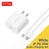 Essager 20W PD Type C Fast Charger for IPhone 14 13 Pro Max Samsung S22 Fast Charger Mobile Phone Ch