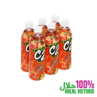 [Combo Deal] 06 bottles of C2 peach tea 455ml  - 100% HALAL VIETNAM