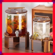 Glass Jar Juice Dispenser Glass Drink Beverage Dispenser Cooling Bucket Coke Barrel Container