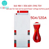 16S 48V 20S 60V 24S 72V Lifepo4 Lithium Battery Protection Board 50A BMS 3.2V Pack Cell High Current