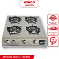 WINDO 4-Burner Low Pressure Industrial Gas Stove - 4 80-burners | GENUINE PRODUCTS | 2 Years