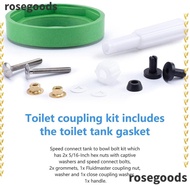 ROSEGOODS1 Toilet Tank Flush Valve, Universal AS738756-0070A Toilet Coupling Kit, Spare Parts Durable Repairing Toilet Seal Gasket for AS738756-0070A