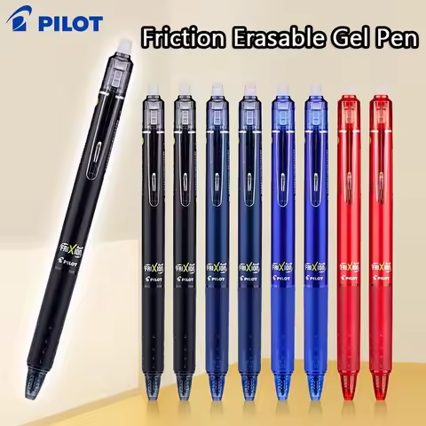 PILOT Frixion Ball Knock 0.5mm Erasable Gel Pens,Refillable&Smooth Writing,Heat-Erasable Ink Perfect