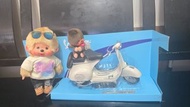 Monchhichi公仔連 Vespa 電單車擺設