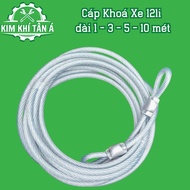 12mm Motorcycle Lock Chain Cable Covered with Super Durable Anti-Cut Plastic, All Sizes According to