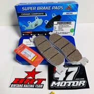 FRONT BRAKE PADS BRT RX KING F1ZR NOUVO Z VEGA R JUPITER Z SCORPIO H5 CERAMIC