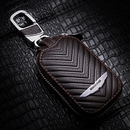 [gpax] Leather Key Case For Aston Martin DB9 DB11 DBS V8 V12 Vantage With Logo Car Key Cover Metal K