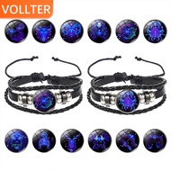 Men S Stainless Steel Bracelet Astrology Constellation Non-toxic Odorless Constellation Bracelet