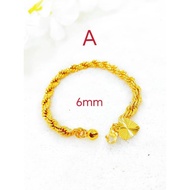 Bangkok Gold Twisted Bracelet Gold Bracelet