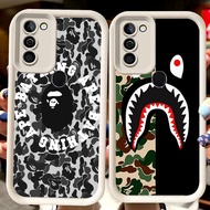 H118 Bape Shark White Casing forInfinix HOT Smart Ram2 10 5 6 12 8 11 Ram3 Play Plus