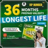 Onexox Simcard Xox Sim Card Prepaid 36 months Longest Validity 5G 4G Simkad Postpaid