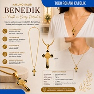 CLASSIC BENEDICT CROSS NECKLACE CROSS NECKLACE/ CATHOLIC CHRISTIAN MEN'SWanita BENEDICT CROSS/